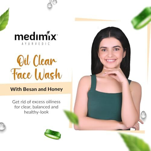 Medimix Ayurvedic Oil Clear Face Wash For Youthful And Glowing Skin | With Honey And Besan| 100 Ml