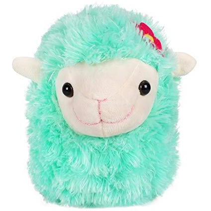 Fuzzbuzz Soft Cute Huggable Life Size Lamb Stuffed Animal Toy Washable Plush Toy For Babies Toddlers Kids Above 0 Months Of Age  28 Cm, Green