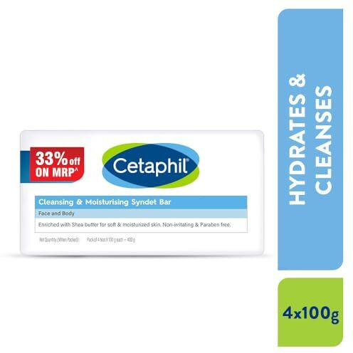 Cetaphil Cleansing Moisturizing Syndet Bar 4X100Gm
