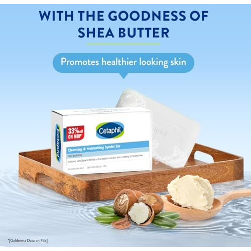 Cetaphil Cleansing Moisturizing Syndet Bar 4X100Gm