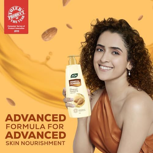 Joy Honey & Almonds Advanced Nourishing Lightweight Body Lotion 750Ml | Enriched With Shea Butter | Summer Lotion With Natural Sunscreen Filters | Suitable For Normal To Dry Skin