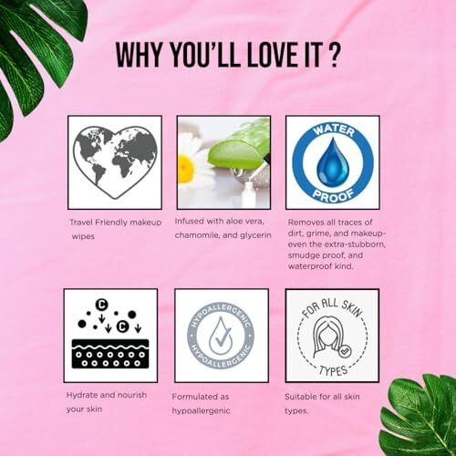 Colorbar Remover Wipes, 30 Wipes (150Mmx200Mm) | Enriched With Aloe Vera, Chamomile, & Glycerin | Suitable For All Skin Type.