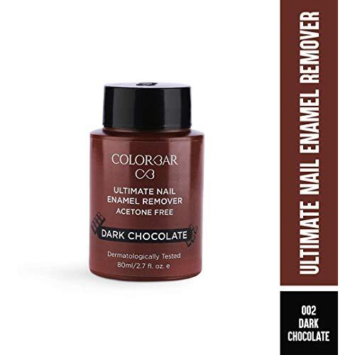 Colorbar Ultimate Nail Enamel Remover, Dark Chocolate, 80Ml | Paraben Free | Enriched With Protein And Vitamin B5 | Infused With Olive Oil Extracts | Strengthens And Moisturizes
