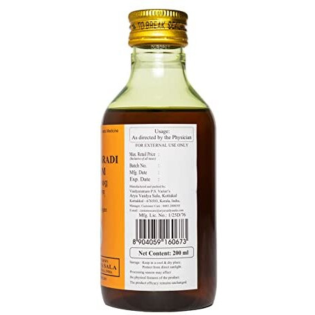 Kottakkal Ayurveda Nalpamaradi Tailam - Oil, 200 Ml, For Hair & Skin (Pack Of 1)