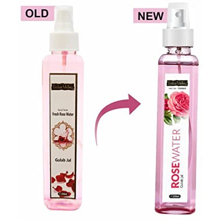Indus Valley Natural Rose Water/Skin Toner - Organic Gulab Jal- Chemical Free, Pack Of 250 Ml