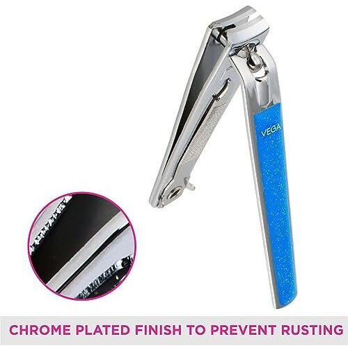 Vega Large Nail Clipper, Glitter (Colour May Vary)