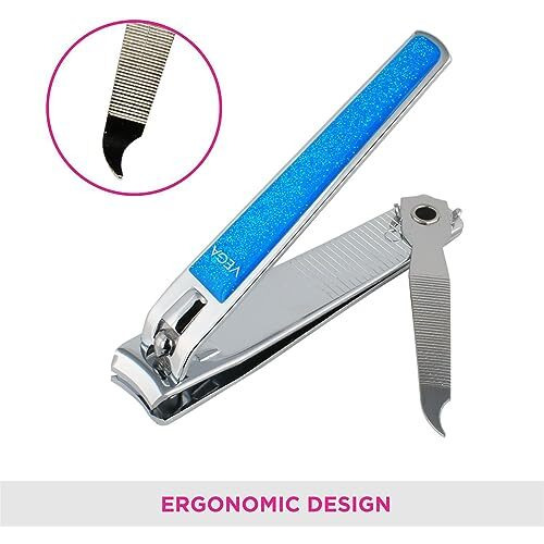 Vega Large Nail Clipper, Glitter (Colour May Vary)