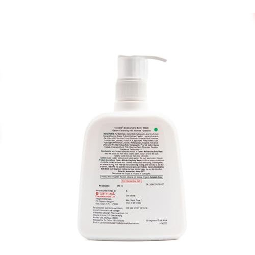 Elovera Body Wash Glenmark 250Ml, Enriched With Aloe Vera & Vitamin E, Intense Moisturising Formula I Hydrates And Makes The Skin Soft And Healthy I Lightens Skin Blemishes I Non-Greasy
