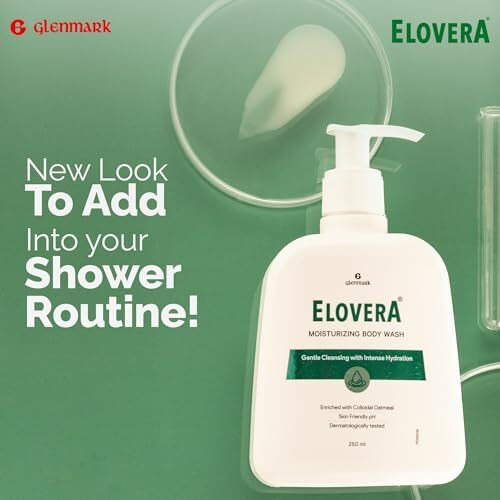 Elovera Body Wash Glenmark 250Ml, Enriched With Aloe Vera & Vitamin E, Intense Moisturising Formula I Hydrates And Makes The Skin Soft And Healthy I Lightens Skin Blemishes I Non-Greasy