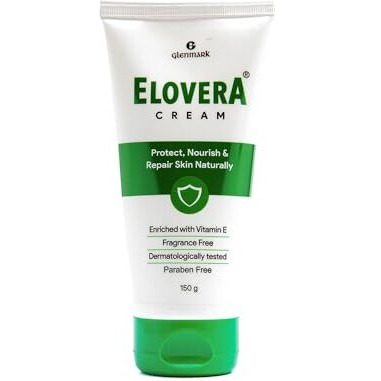 Elovera Moisturising Cream 150G | For Dry Skin | With Aloe Vera & Vitamin E | Protects, Nourishes And Repairs Skin | Paraben Free | Fragrance Free