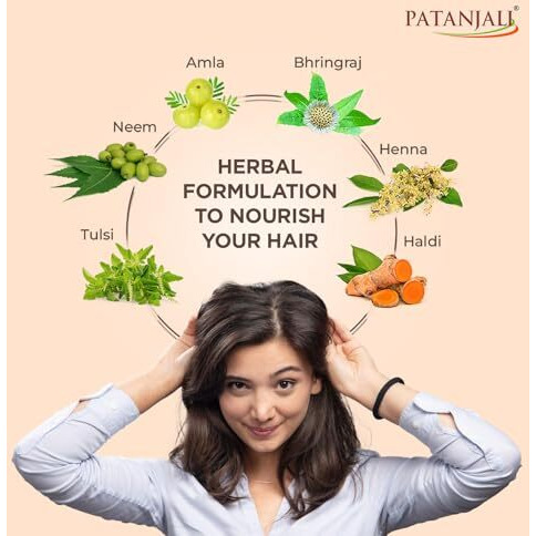 Patanjali Kesh Kanti Natural Hair Cleanser 180Ml, Natural Nourishing Shampoo, Herbal Care For Healthy Hair, Scalp Cleansers For Men And Women, For All Types
