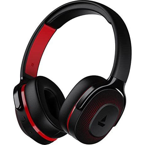 Boat Rockerz 425 Bluetooth Wireless Over Ear Headphones With Mic And Boat Signature Sound, Beast Mode For Gaming, Enx Tech, Asap Charge, 25H Playtime, Bluetooth V5.2 (Active Black)