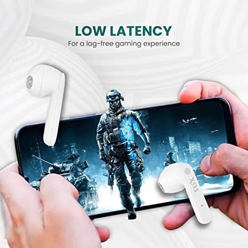 Flix (Beetel Nitro Buds T12 Newly Launched In-Ear True Wireless,13Mm Drivers & Super Bass,Bt V5.0,Low Latency,Ipx5 Water Resistant,Ultra Light,Type C Charging,Voice Assistant (T12, White)