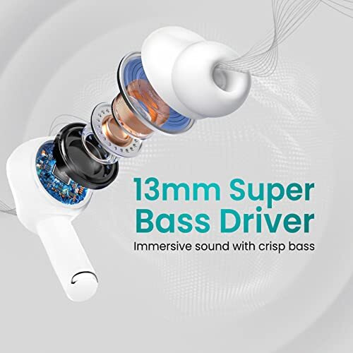 Flix(Beetel Newly Launched Nitro Buds T20 In-Ear Tws,Bt V5.3,Quad Mic & Environmental Noise Cancellation,13Mm Super Bass Drivers,40Ms Low Latency Gaming,Upto 22Hrs Playtime,Ipx3,Voice Assist(White)