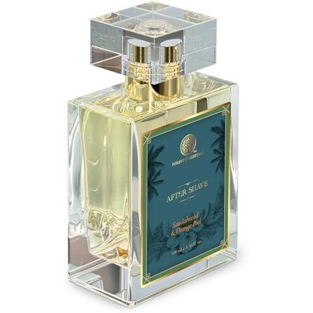 Forest Essentials After Shave Spray Sandalwood & Orange Peel For Men's | Natural After Shave For Purifying & Refreshing Skin | 100 Ml