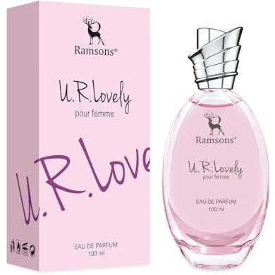 Ramsons - U R Lovely Eau De Parfum | 100 Ml | Perfume For Women | Tn - Peach, Orange, Grapefruit, Aquatic | Mn - Lilly Of The Valley, Rose, Jasmine, Violet, Cinnamon | Bn - Woody, Musk, Vanilla, Amber