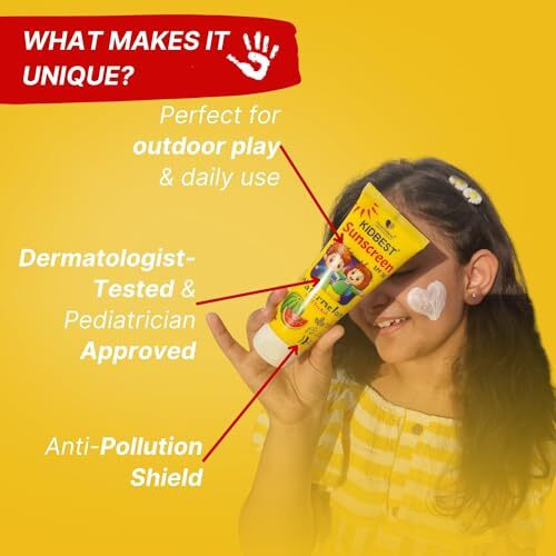 Healthbest Kids Watermelon Cooling Sunscreen Spf 30, Pa+++, 100 Ml - Vegan, Boosts Vitamin D Absorption, Prevents Tanning, Hydrates All Skin Types