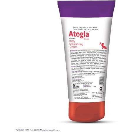 Atogla Cream Atogla Baby Cream | For Soft Skin | Recommended By Doctors | Protects Against Rashes And Prevents Skin Irritation, 100G