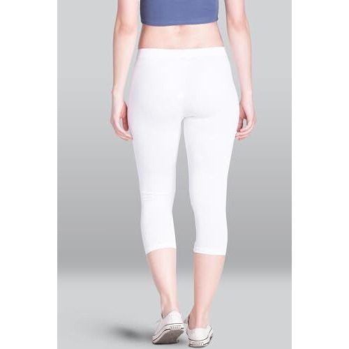 Lyra Women Solid Premium Cotton Capri | Mid-Waist | Fashionwear