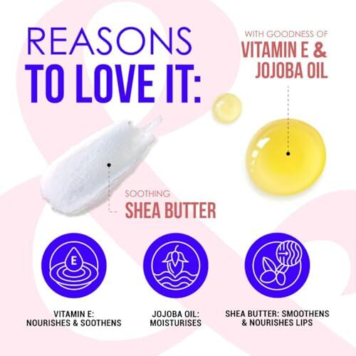 Blue Heaven Jelly & Butter Lip Balm Infused With Jojoba Oil, Shea Butter + Vitamin E, Smoothens Dry & Chapped Lips, Fades Pigmentation, Soften & Smoothes Plums Lips, Dusty Rose, 3G
