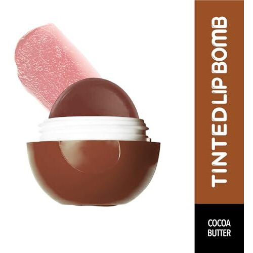 Blue Heaven Tinted Lip Balm Infused With Shea Butter, Almond Oil And Vitamin E - Cocoa, 8G, Brown