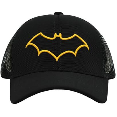 Bz Headwear Batman Snapback Trucker Caps With Mesh For Men And Women| Sport Adjustable Unisex Caps- Black (Pack Of 1) (Summer Caps, Gym Caps, Outdoor Caps,)