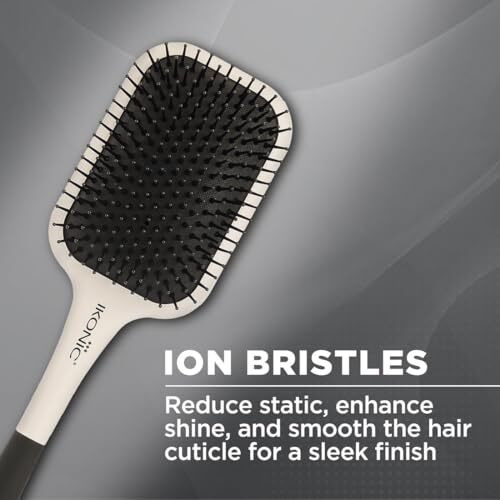Ikonic Artistic Paddle Hair Brush - White & Black
