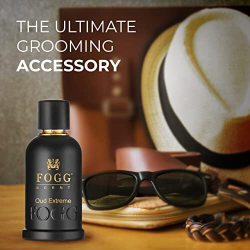 Fogg Men Spray Scent Oud Extreme Perfume, Long-Lasting, Fresh & Powerful Fragrance Spray, Eau De Parfum, 100 Ml