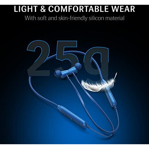 Lava Probuds N3 Bluetooth Wireless In Ear Earphones With Mic & Long Lasting Battery Dual Pairing & Quick Charge (Blue)