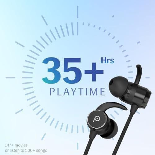 Probuds N41 Wireless Bluetooth Neckband (With Mic) | 35+ Hrs Playtime | Enc | 12 Hrs Fast Charge In 10 Mins | Water Resistant (Ipx6) | Bt V5.3 | 50Ms Low Latency | Dual Device Pairing (Panther Black)