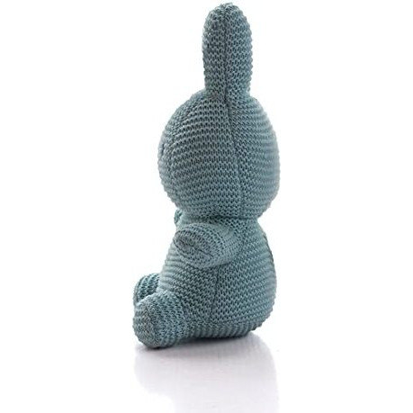 Pluchi Bunny Cotton Knitted Stuffed Soft Toy For Babies & Kids (Sky Blue)