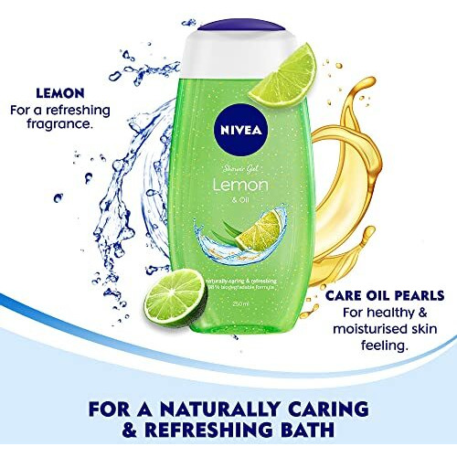 Nivea Bath Care Lemon And Oil Shower Gel, 250Ml