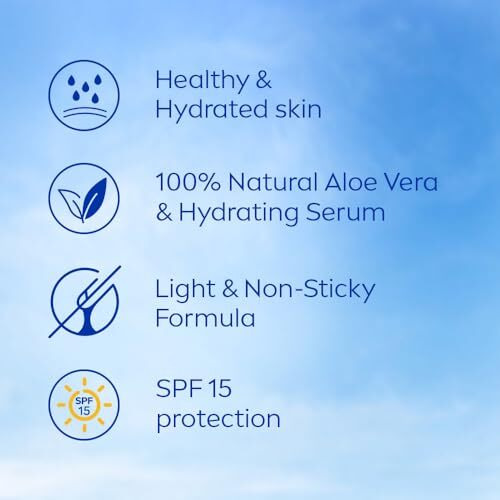Nivea Aloe Protection Body Lotion 400 Ml | Spf 15 | Aloe Vera Extracts | Dep Moisture Serum | Men And Women | All Skin Type