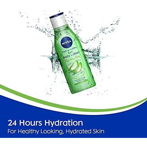 Nivea Gel Body Lotion 200 Ml | Aloe Vera | Refreshing Care For 24H Hydration | Non-Sticky | Fast Absorbing For Fresh And Healthy Skin