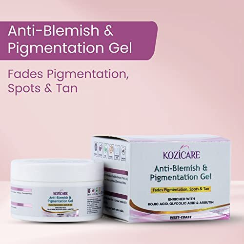 Kozicare Anti-Blemish & Pigmentation Gel For Fades, Pigmentation, Spots & Tan  50Gm