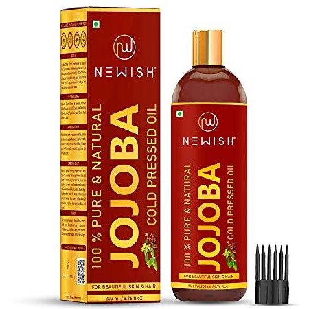 Newish Cold Pressed Jojoba Oil For Skin & Hair Growth - Virgin & Unrefined 200Ml