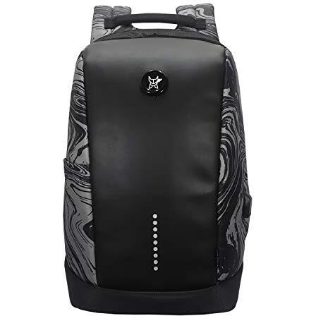 Arctic Fox Slope Anti-Theft Backpack (Marble Black) | 23 Ltr Capacity|Water Resistant | Multipurpose Backpack |Rain Cover| Trolley Sleeve 15.6 Inches Unisex Laptop Bag With Usb Charging Port