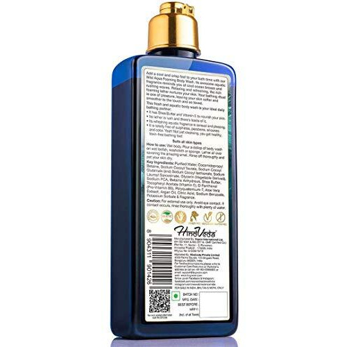 Wow Skin Science Wild Aqua Foaming Body Wash - No Parabens, Sulphate, Silicones & Color, 250 Ml