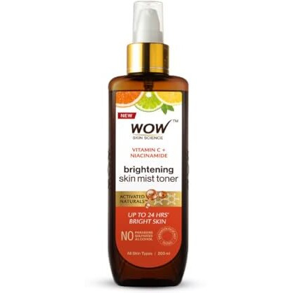 Wow Skin Science Vitamin C Skin Mist Toner With Lemon Essential Oil, Orange Essential Oil With Hazel & Aloe Vera Extracts - For All Skin Types - No Parabens, Silicones, Mineral Oil & Sulphates - 200Ml
