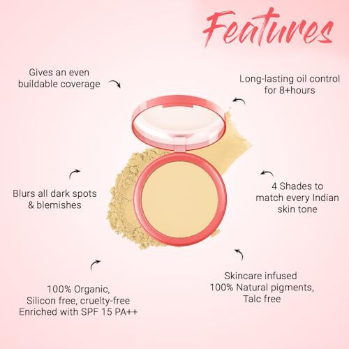 Biotique Natural Makeup Magicompact, Seashell, 8G, Nude (Col0143)
