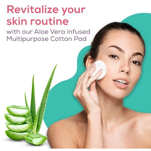 Evereve Multipurpose Cotton Pads, 200 Pcs, 100% Cotton, With Aloe Vera Extracts, Embossed, Double Sided, For Skin Cleaning, Eye & Face Makeup Removal, Nail Polish Removal, Pack Of 2 (100's Each)