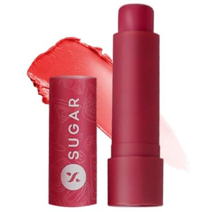 Sugar Cosmetics Tipsy Lip Balm For Dry & Chapped Lips With Vitamin E, Shea Butter And Jojoba Oil | Lip Protection & Nourishment | Lipbalm With Spf | 4.5Gm - 02 Cosmopolitan