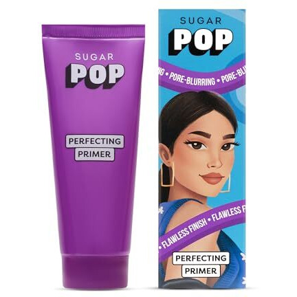 Sugar Pop Perfecting Primer Infused With Vitamin E L Blurs Pores, Wrinkles & Fine Lines | Hydrating, Lightweight & Gel-Based Matte Finish Formula L Face Primer For Women L 25Ml