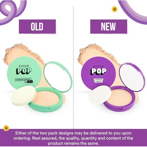 Sugar Pop Longwear Matte Compact | For Fair To Medium Skin Tone | Packed With Castor Oil & Vitamin E | Uv Protection, Pore Minimizing | Medium Coverage | 9Gm - 02 Beige