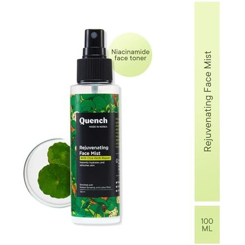 Quench Cica & 2% Niacinamide Face Mist Toner For Oil & Acne Control | Hydrates, Calms And Refreshes Skin | Gentle & Non-Irritating | Lightweight, Alcohol-Free And Non-Comedogenic | Made In Korea (100Ml)