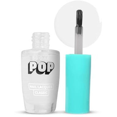 Sugar Pop Nail Lacquer 27 Crystal Clear (Clear) | Dries In 45 Seconds | Chip-Resistant | Glossy Finish | High Shine | Nail Polish For Women, 10 Ml