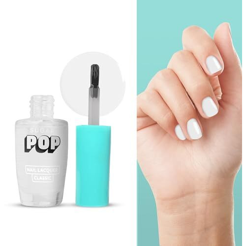 Sugar Pop Nail Lacquer 27 Crystal Clear (Clear) | Dries In 45 Seconds | Chip-Resistant | Glossy Finish | High Shine | Nail Polish For Women, 10 Ml