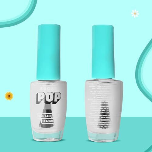 Sugar Pop Nail Lacquer 27 Crystal Clear (Clear) | Dries In 45 Seconds | Chip-Resistant | Glossy Finish | High Shine | Nail Polish For Women, 10 Ml