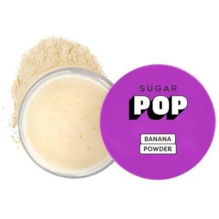 Sugar Pop Banana Powder Matte Tinted Loose Powder With Brightening Effect | Sets Makeup | Controls Shine | For All Skin Tones | 10 G, Yellow