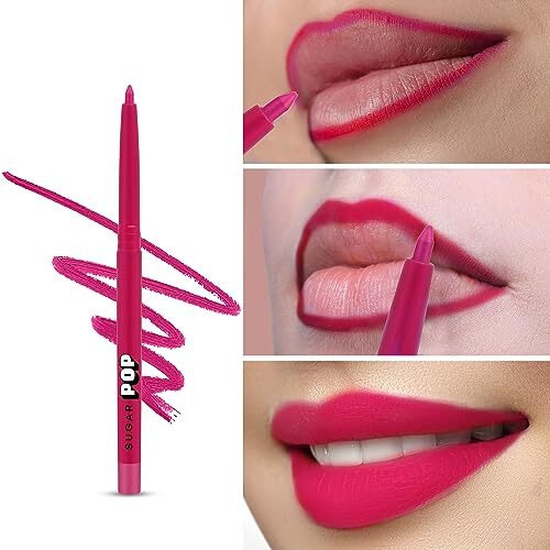Sugar Pop Velvet Matte Lip Liner | Creamy Matte Finish | Smudge-Proof | Waterproof | Transfer-Proof | With Jojoba Oil & Shea Butter | 0.27 Gm - 02 Pink Wave